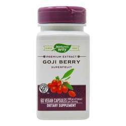 Nature's Way Goji Berry Standardized - 500 mg - 60 Vegetarian Capsules