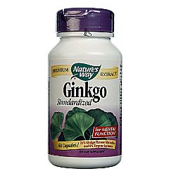 Nature's Way Ginkgo Standardized - 60 mg - 60 Capsules
