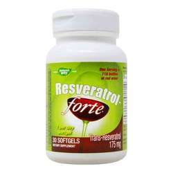 Nature's Way Resveratrol Forte - High Potency - 30 Softgels