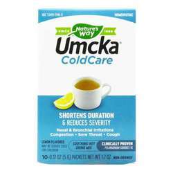大自然的方式Umcka Coldcare舒缓热饮，柠檬-10包