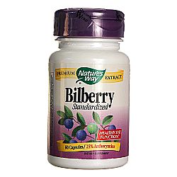 Nature's Way Bilberry Standardized - 80 mg - 60 Vegetarian Capsules