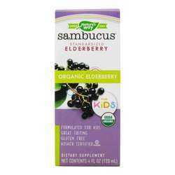 Nature's Way Organic Sambucus Kids Syrup, Berry - 4 fl oz (120 ml)