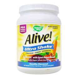 Nature's Way Alive! Ultra-Shake, Vanilla - Pea Protein - 33 oz (936 g)