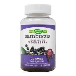 Nature's Way Sambucus Standardized Elderberry Gummies - 60 Gummies