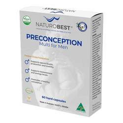 NaturoBest Preconception Multi for Men - 60 Hard Capsules