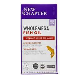 New Chapter Wholemega Whole Fish Oil - 120 Softgels