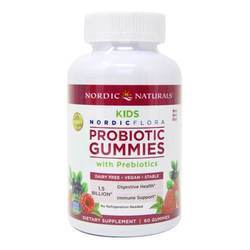 Nordic Naturals Kids NordicFlora Probiotic Gummies with Prebiotics - 60 Gummies