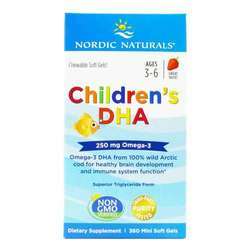 Nordic Naturals Children's DHA, Strawberry - 225 mg - 360 Chewable Softgels