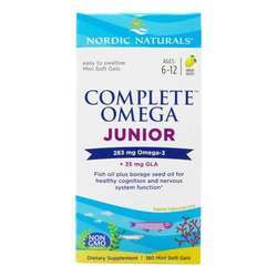Nordic Naturals Complete Omega Junior, Lemon - 500 mg - 180 Softgels
