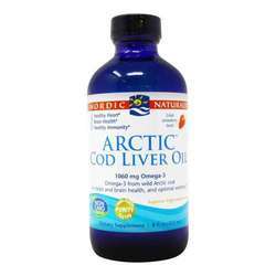 Nordic Naturals Arctic Cod Liver Oil, Strawberry - 8 fl oz (237 ml)