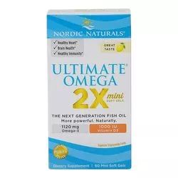 Nordic Naturals Ultimate Omega 2x 1120毫克D3 1000 IU
