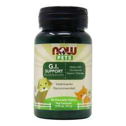 Now Foods G.I Support for Dogs and Cats - 90 Chewable Tablets