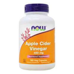 Now Foods Apple Cider Vinegar - 450 mg - 180 Veg Capsules