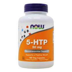 Now Foods 5-HTP - 50 mg - 180 Veg Capsules