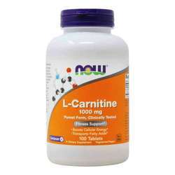 Now Foods L-Carnitine - 1,000 mg - 100 Tablets