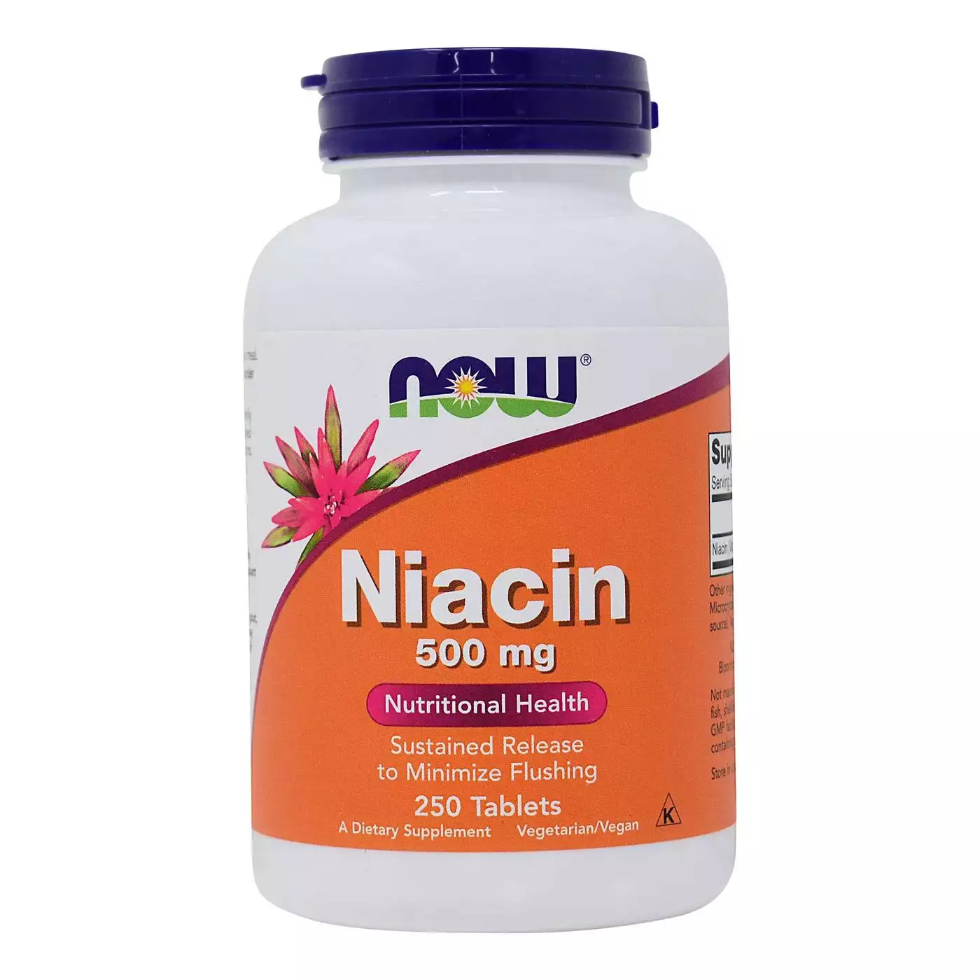 Now Foods Niacin SR 500 mg - 250 Tablets - eVitamins.com