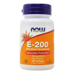 Now Foods Vitamin E Mixed Tocopherols 134 mg (200 IU) - 100 Softgels