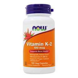 Now Foods Vitamin K-2 - 100 mcg - 100 Veg Capsules