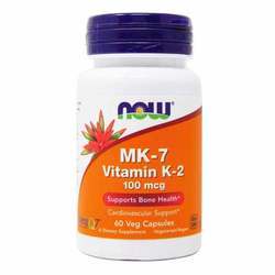 Now Foods MK-7 Vitamin K-2 - 100 mcg - 60 Vegetarian Capsules