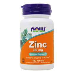 Now Foods Zinc - 50 mg - 100 Tablets