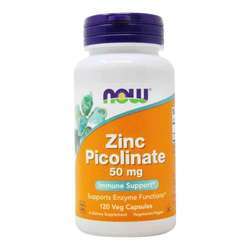 Now Foods Zinc Picolinate - 50 mg - 120 Veg Capsules