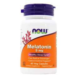 Now Foods Melatonin - 5 mg - 60 Veg Capsules