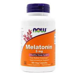 Now Foods Melatonin - 5 mg - 180 Veg Capsules