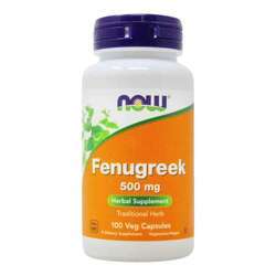 Now Foods Fenugreek - 500 mg - 100 Veg Capsules