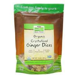 Now Foods Crystallized Ginger Dices - 16 oz (454 g)