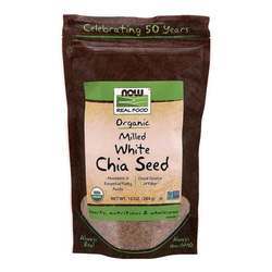 Now Foods White Chia Milled Seed Meal - 10 oz (284 g)