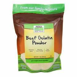 Now Foods Beef Gelatin Powder - 1 lb (454 g)
