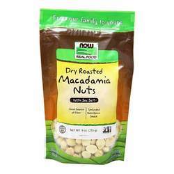 Now Foods Dry Roasted Macadamia Nuts, Salted - 9 oz (255 g)