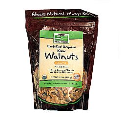 Now Foods Raw Walnuts, Organic - 12 oz