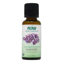 Now Foods 100% Pure Essential Oil, Lavender - Organic - 1 fl oz (30 ml)