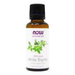 Now Foods 100% Pure Essential Oil, Thyme - White - 1 fl oz (30 ml)