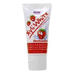 Now Foods Children's XyliWhite Toothpaste, Strawberry Splash - 3 oz (85 g)