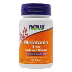 Now Foods Melatonin 5 mg Sustained Release - 120 Tablets