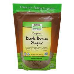 Now Foods Organic Dark Brown Sugar - 16 oz (454 g)