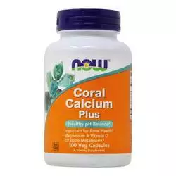 Now Foods Coral Calcium Plus - 500 mg - 100 Veg Capsules