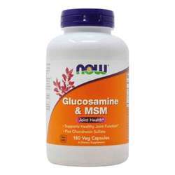 Now Foods Glucosamine and MSM - 180 Veg Capsules
