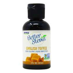 Now Foods BetterStevia Liquid Sweetener, English Toffee - 2 fl oz (59 ml)