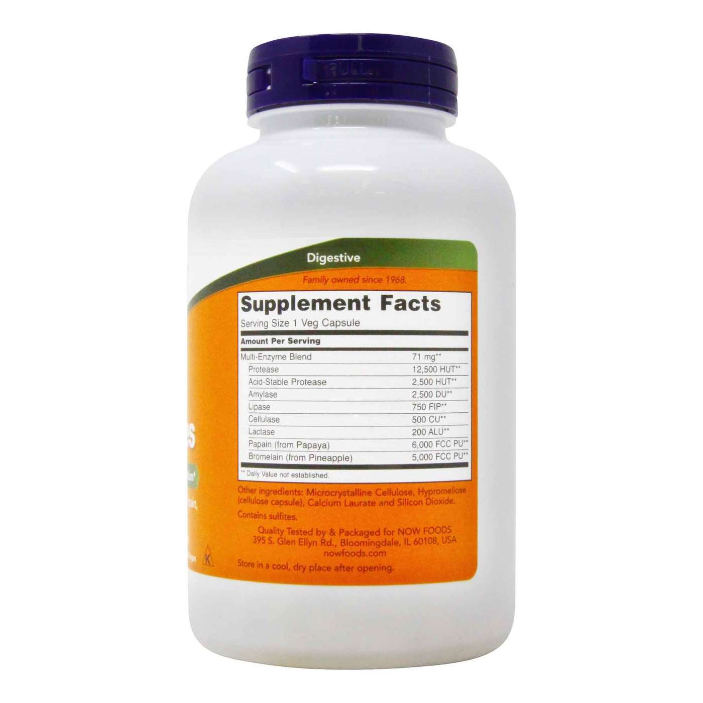 240 vcaps NOW Foods  Plant Enzymes 