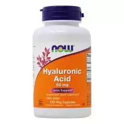 Now Foods Hyaluronic Acid with MSM - 120 Vegetarian Capsules