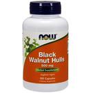 Black Walnut Hulls 100 Caps Yeast Free by Now Foods