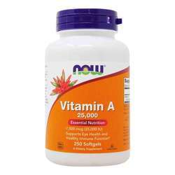 Now Foods Vitamin A - 25,000 IU - 250 Softgels