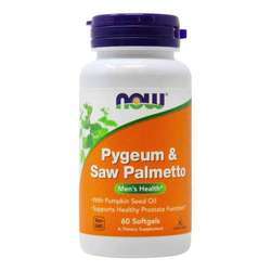 Now Foods Pygeum and Saw Palmetto Extract - 60 Softgels