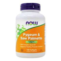 Now Foods Pygeum and Saw Palmetto Extract - 120 Softgels