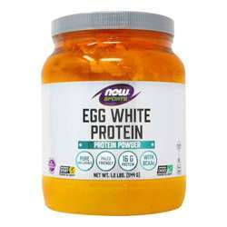 Now Foods Egg White Protein Powder, Natural - 1.2 lbs (544 g)
