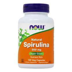 Now Foods Spirulina - 500 mg - 120 Vegetarian Capsules