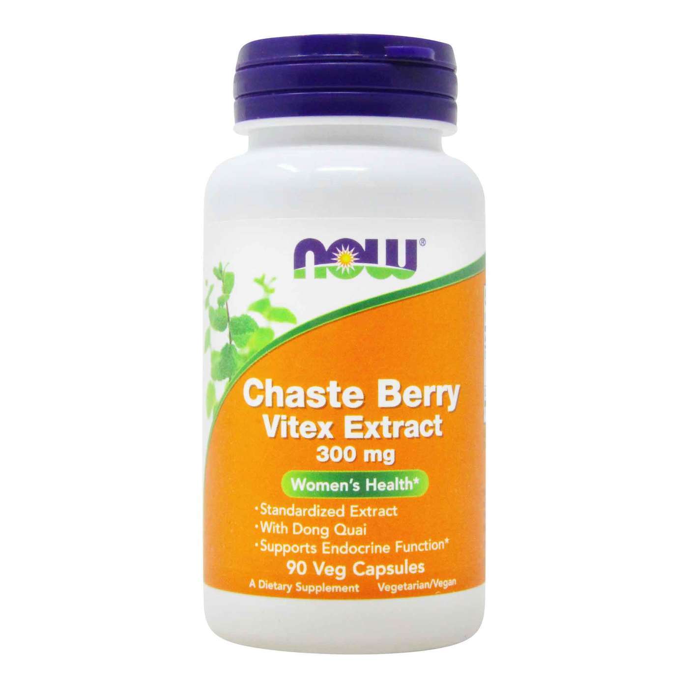 300mg x 90 Veg Capsules Vitex Extract NOW Foods Chaste Berry 